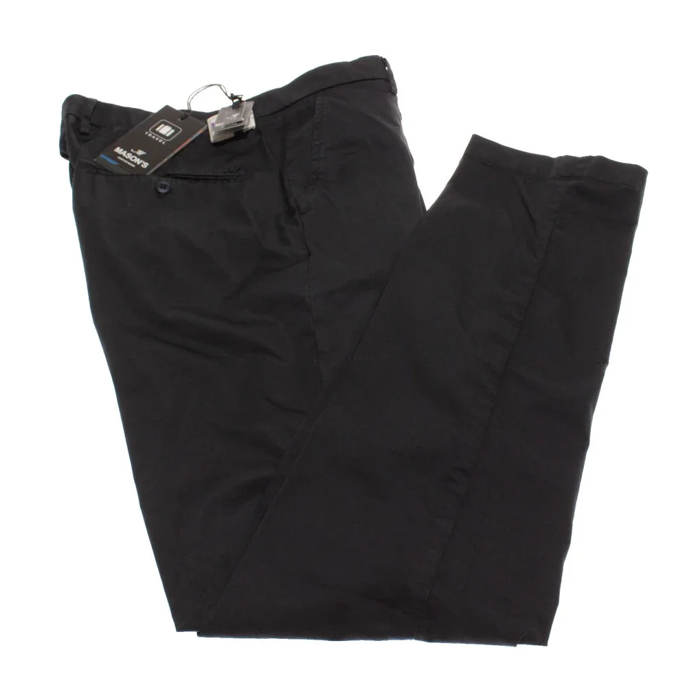 Mason's NWT Chinos / Casual Pants Size 50 (US 34) Slim Fit Torino Travel in Blue